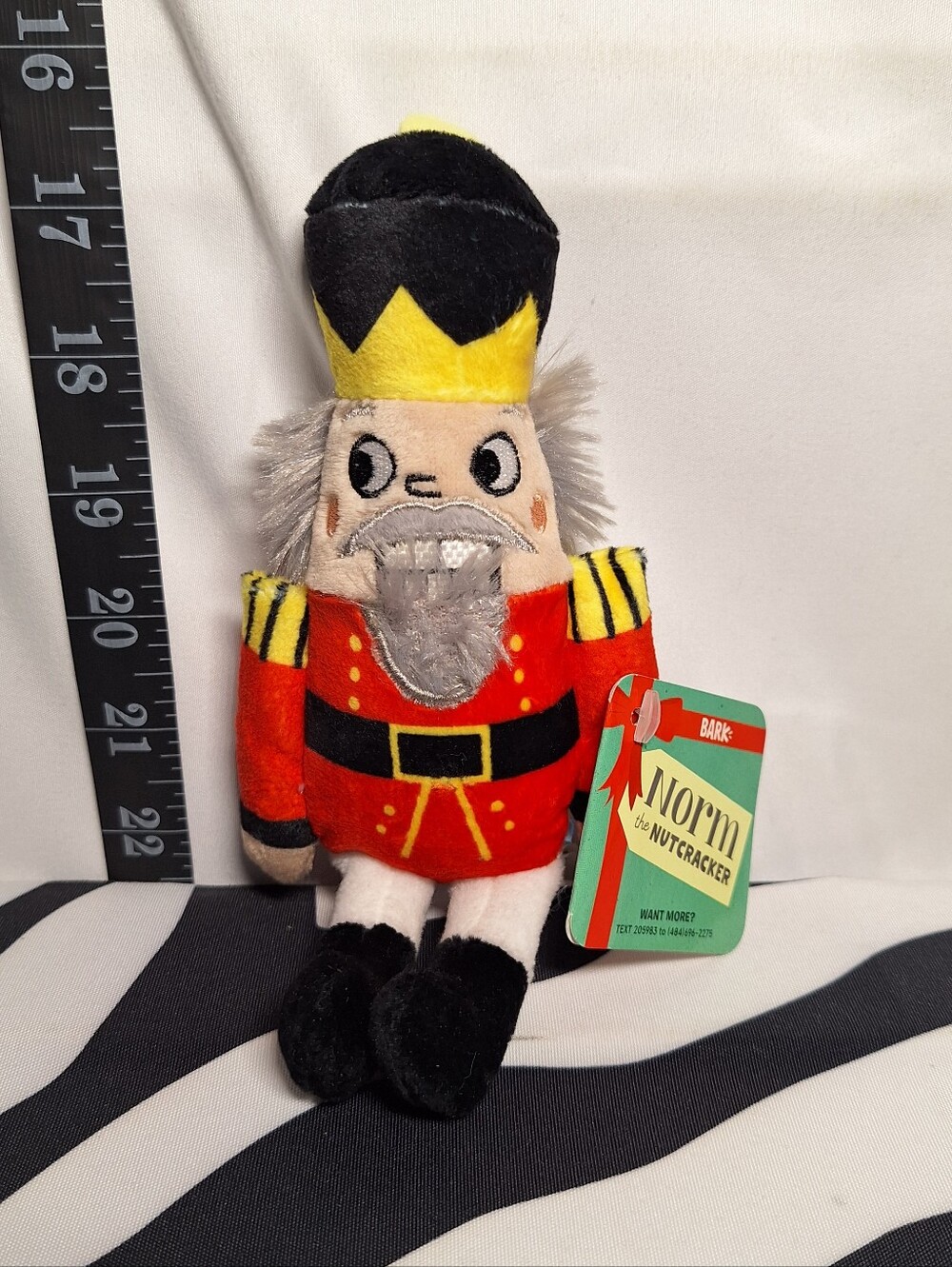 NWT Bark Norm The Nutcracker Dog Toy